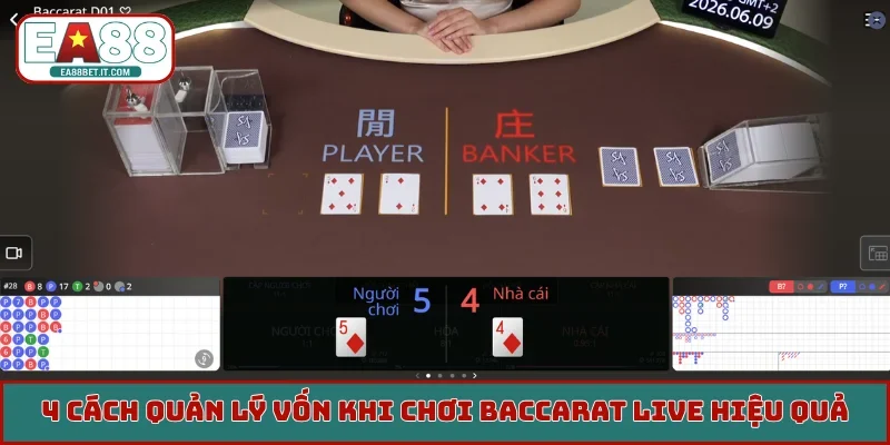 4 cách quản lý vốn khi chơi Baccarat Live hiệu quả