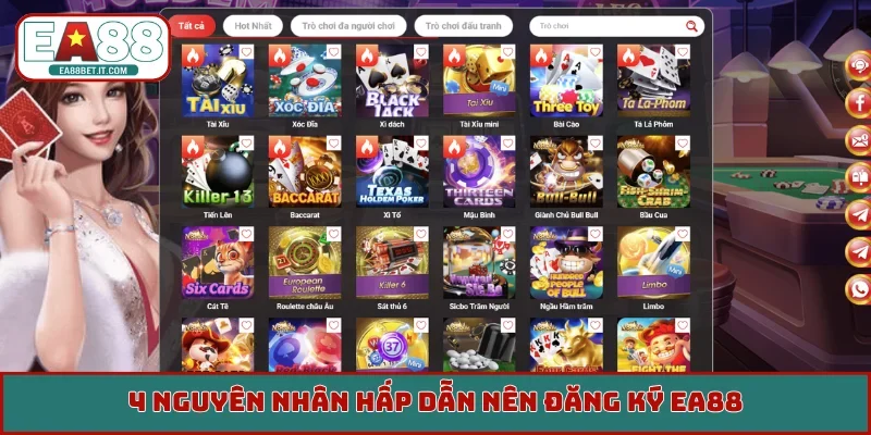 4 nguyên nhân hấp dẫn nên đăng ký EA88