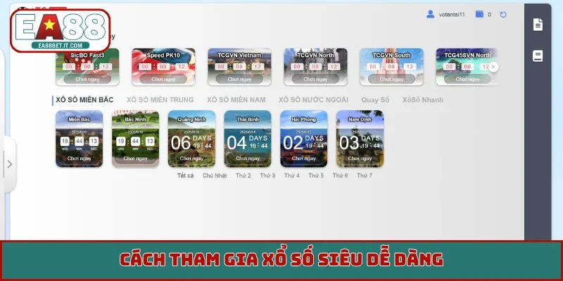Cách tham gia xổ số siêu dễ dàng