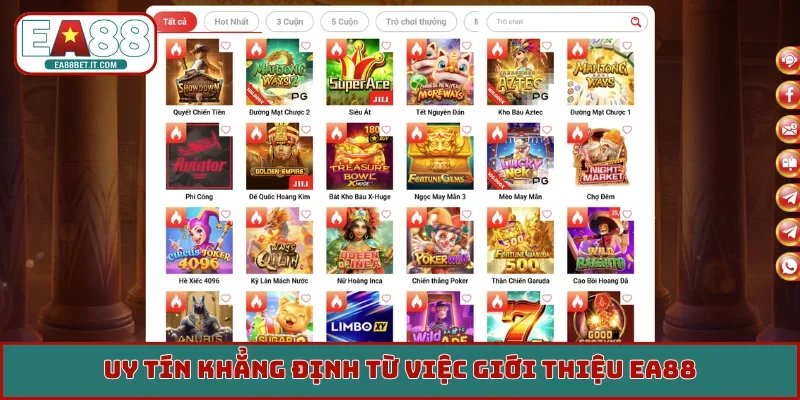 Uy tín khẳng định từ việc giới thiệu EA88